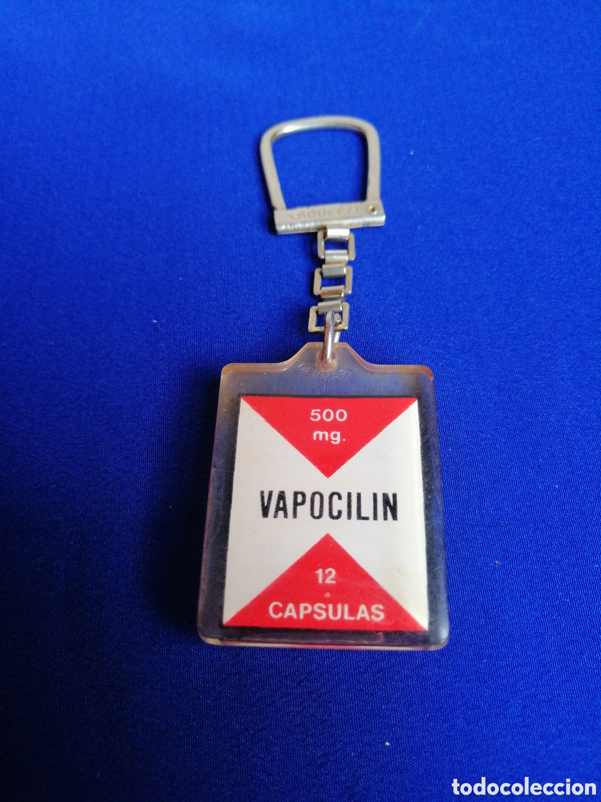 Collectionnisme de portes-cl&eacute;s: VAPOLIN 12 C&Aacute;PSULAS LLAVERO PUBLICIDAD ANTIGUO
