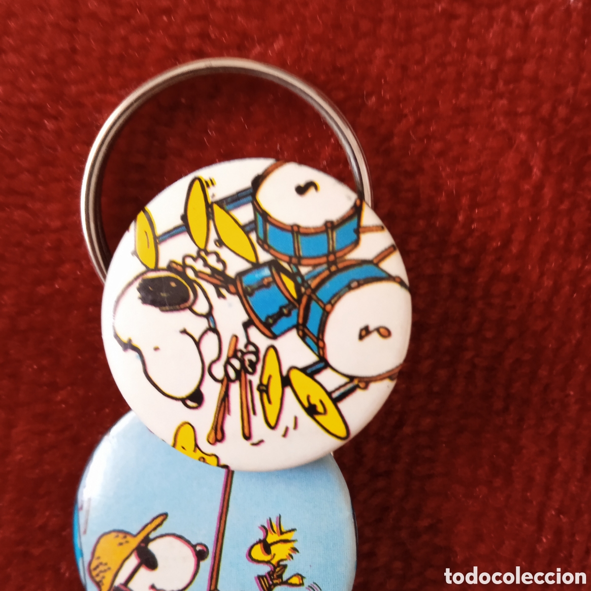 Coleccionismo de llaveros: Vintage.Llavero Snoopy.con dos chapas - Foto 5