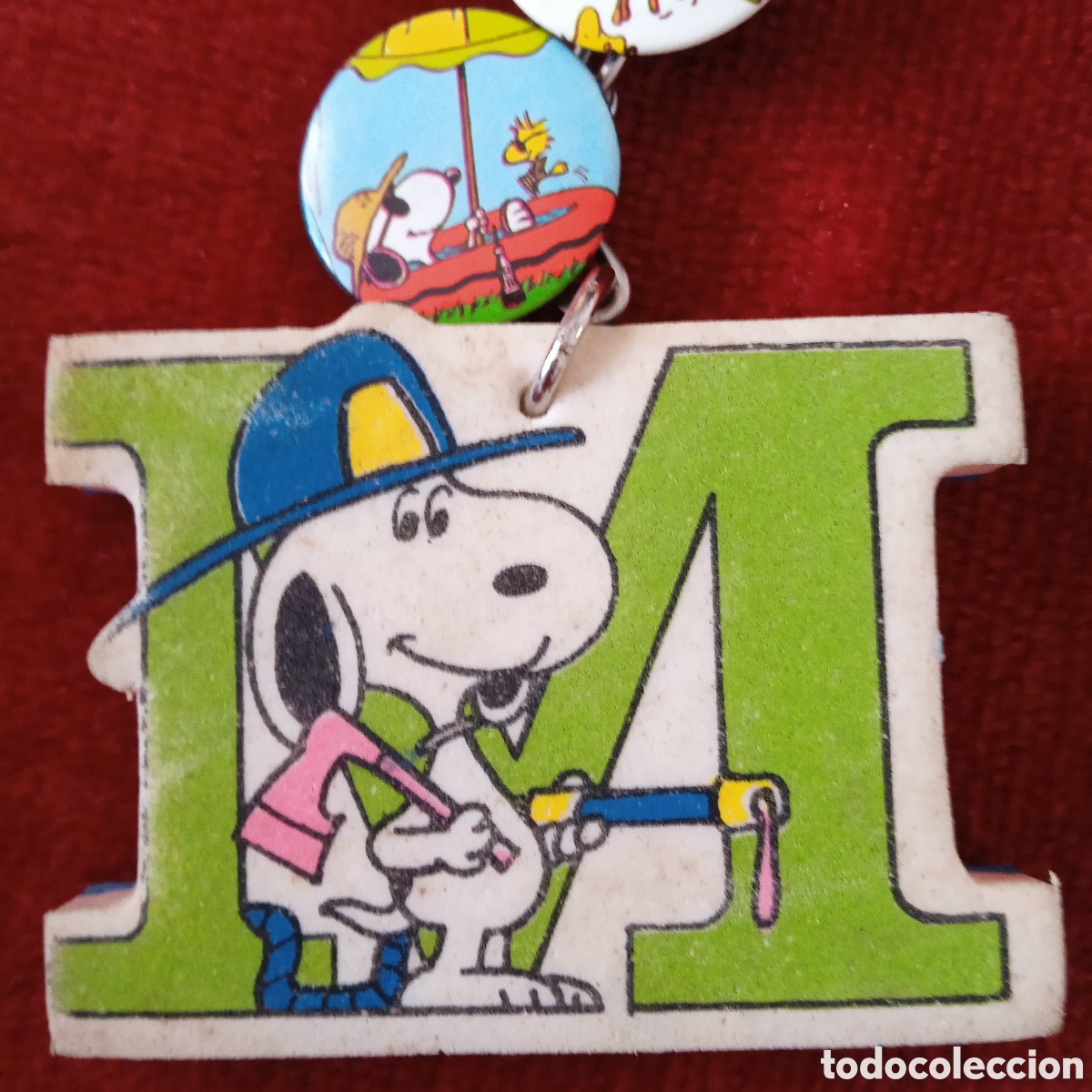 Coleccionismo de llaveros: Vintage.Llavero Snoopy.con dos chapas - Foto 7