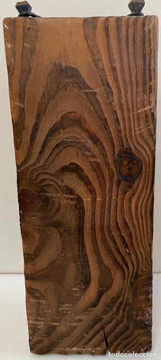Coleccionismo de llaveros: LLAVERO R&Uacute;STICO TERM&Oacute;METRO DE MADERA CON CADENA - Foto 4