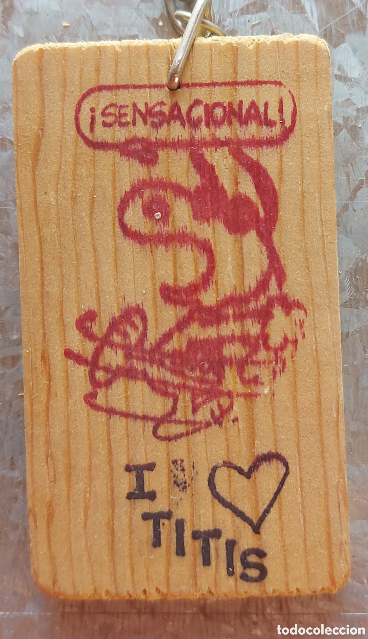 Coleccionismo de llaveros: Snoopy klavero de madera a&ntilde;os 80 - Foto 1