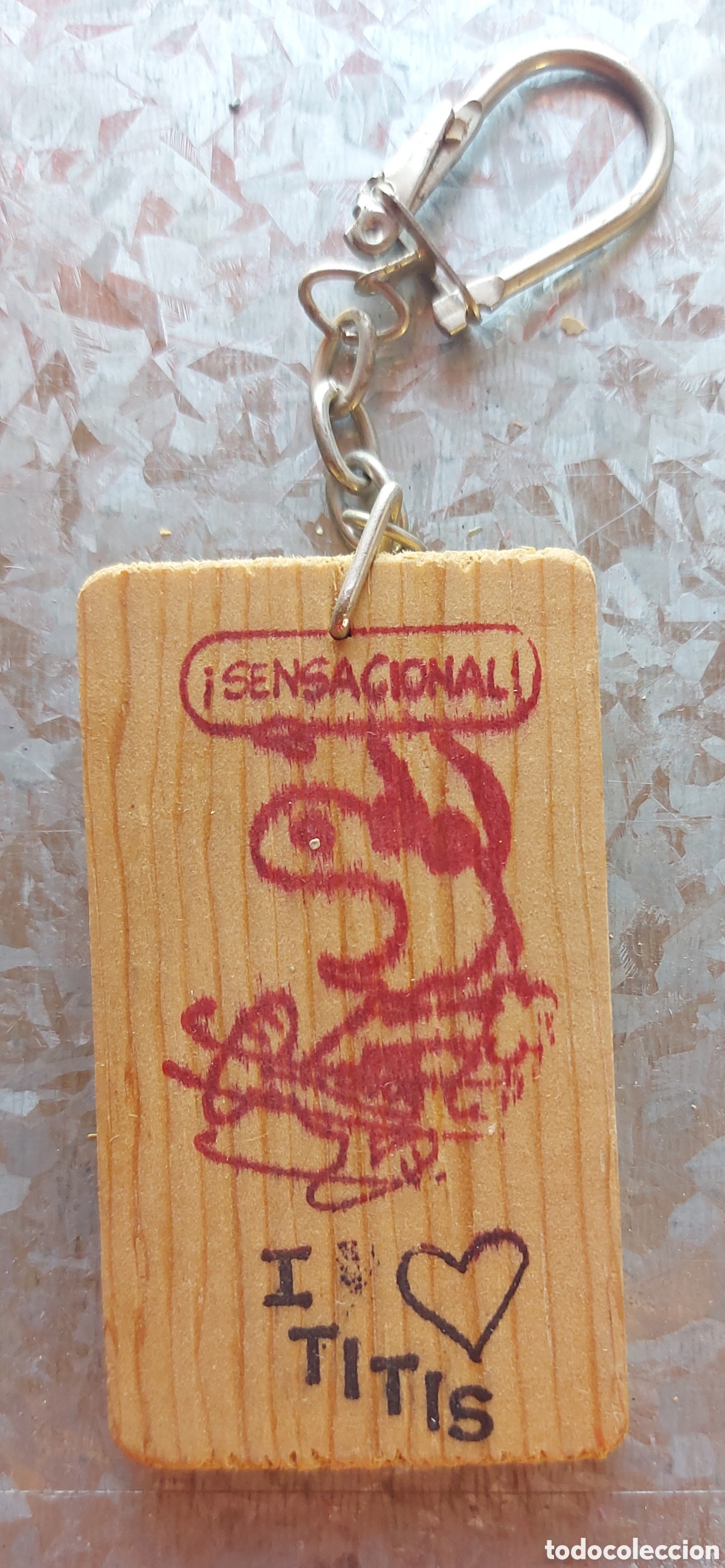 Coleccionismo de llaveros: Snoopy klavero de madera a&ntilde;os 80 - Foto 2