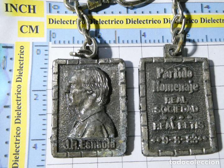 Colecionismo de porta-chaves: LLAVERO DE DEPORTES. F&Uacute;TBOL. PARTIDO HOMENAJE PORTERO ESNAOLA REAL BETIS VS REAL SOCIEDAD 1983