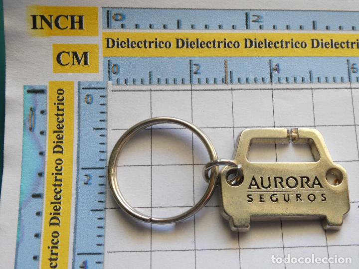 Colecionismo de porta-chaves: LLAVERO DE ASEGURADORAS SEGUROS AURORA