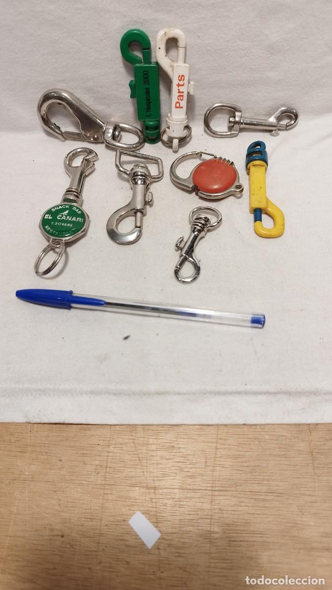 Coleccionismo de llaveros: Lote de 9 antiguos Llaveros clips,variados publicidad Seat parts y mas