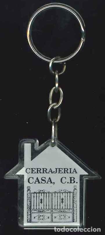 Colecionismo de porta-chaves: LLAVEROS - PLASTICO - CERRAJERIA CASA CB - LOECHES - NUEVO BAZTAN (MADRID)