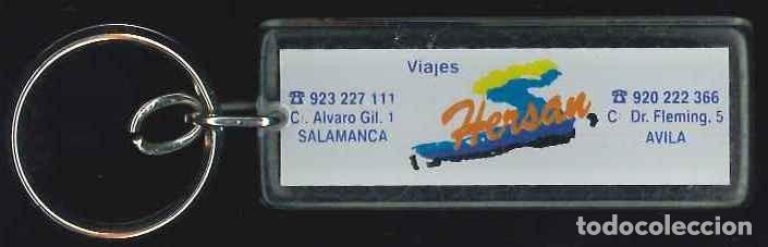 Collezionismo di Portachiavi: LLAVEROS - PLASTICO - VIAJES HERSAN - AUTOCARES SANCHEZ DIAZ - SALAMANCA - AVILA