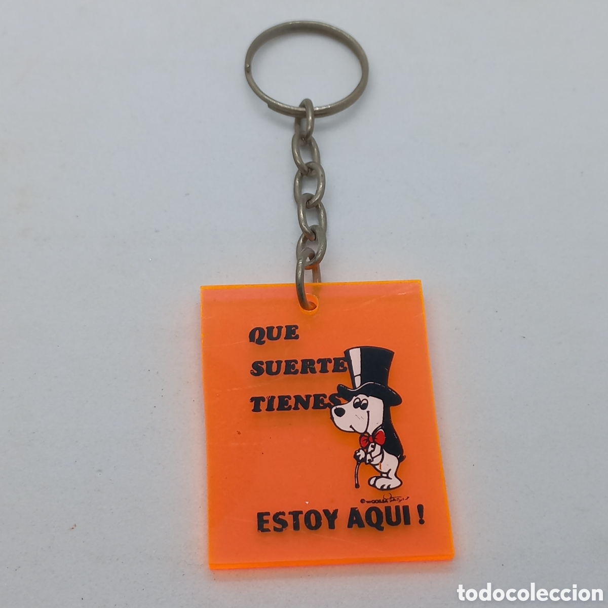 Coleccionismo de llaveros: Llavero Snoopy. Que suerte tienes, estoy aqu&iacute;!