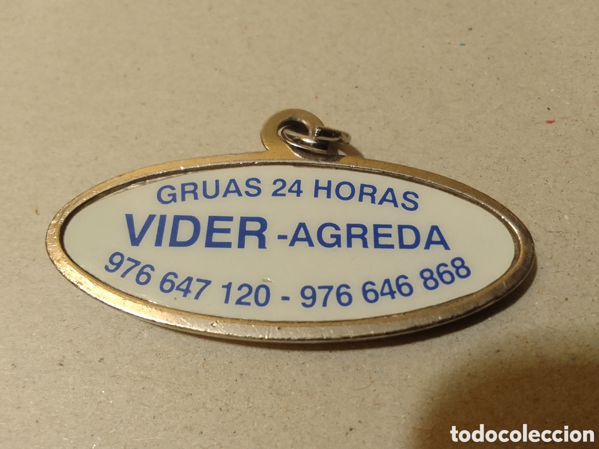 Collection of Keychains: Gr&uacute;as Vider (&Aacute;greda, Soria) placa de llavero