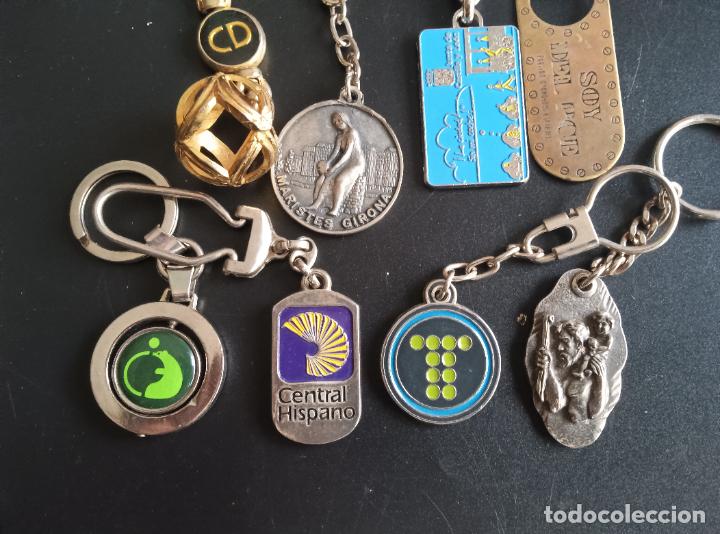 Coleccionismo de llaveros: LOTE DE 8 LLAVEROS ANTIGUOS - Foto 2