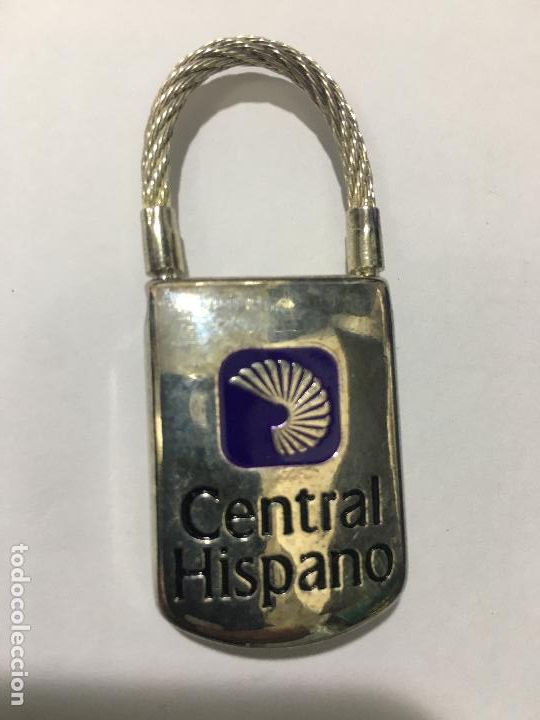 Coleccionismo de llaveros: llavero banco hispano - Foto 1