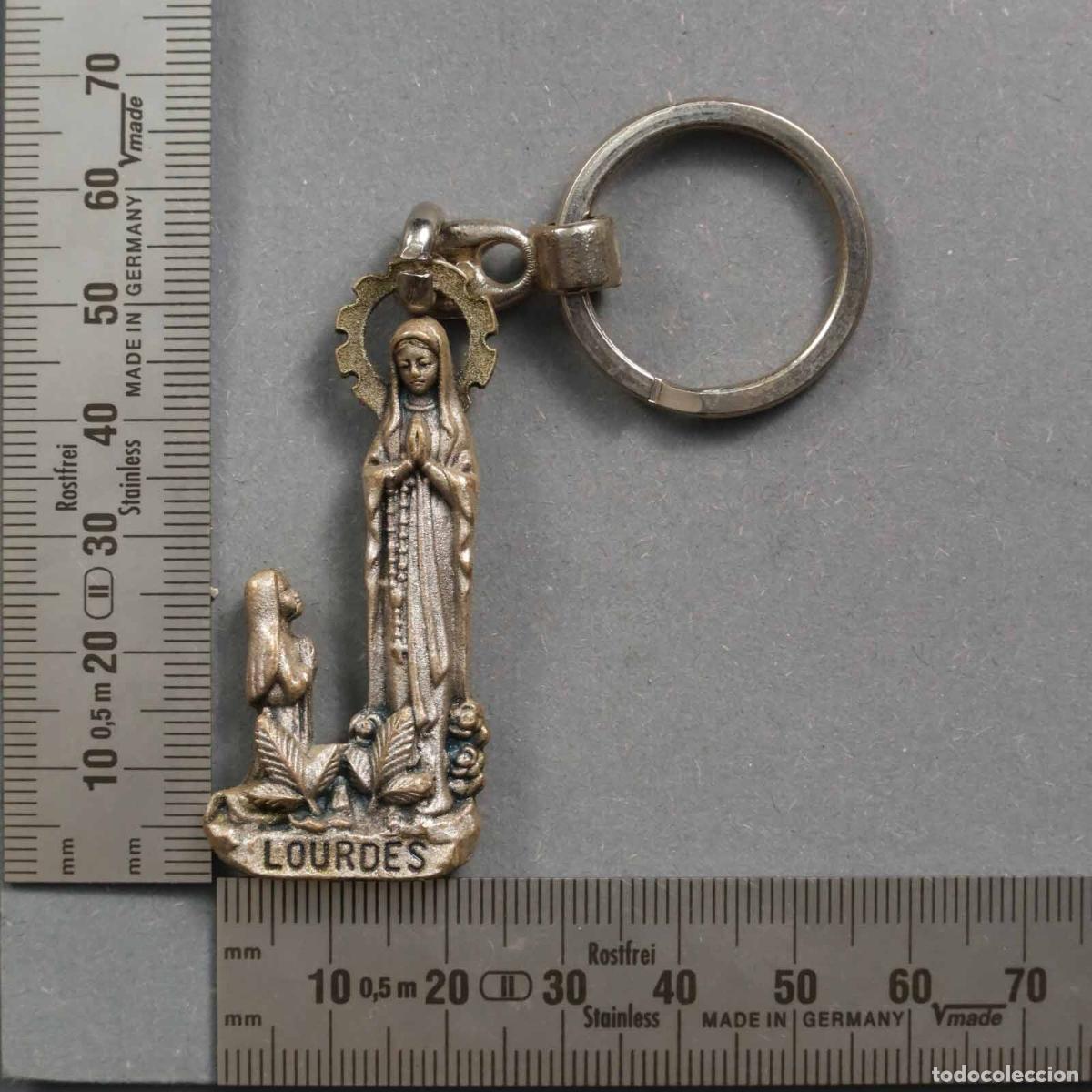 Coleccionismo de llaveros: LLAVERO. VIRGEN DE LOURDES - Foto 1