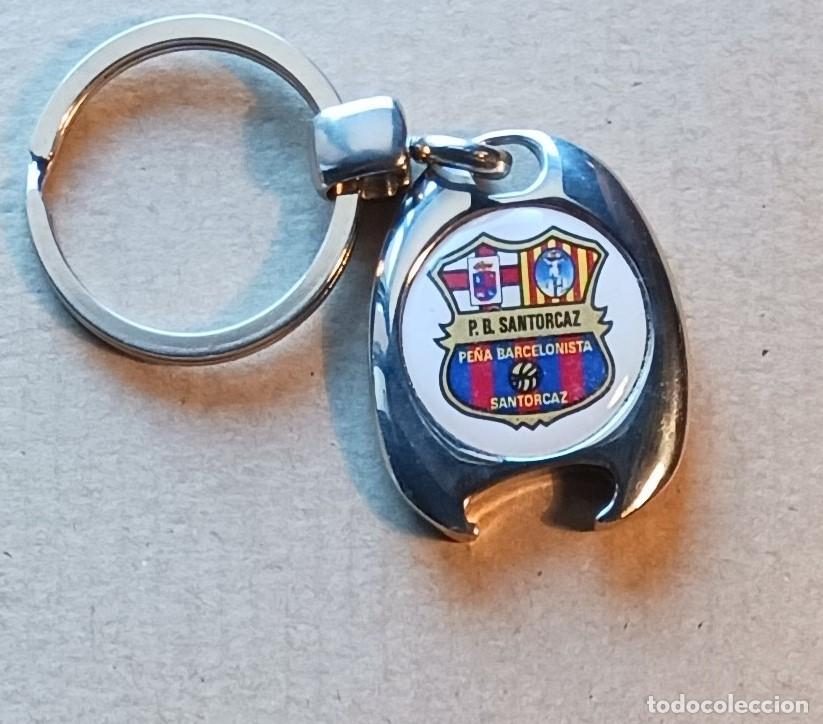 Sammlung von Schl&uuml;sselanh&auml;ngern: LLAVERO FC BARCELONA PENYA BARCELONISTA SANTORCAZ MADRID FUTBOL METAL KEYRING CHAVEIRO R67
