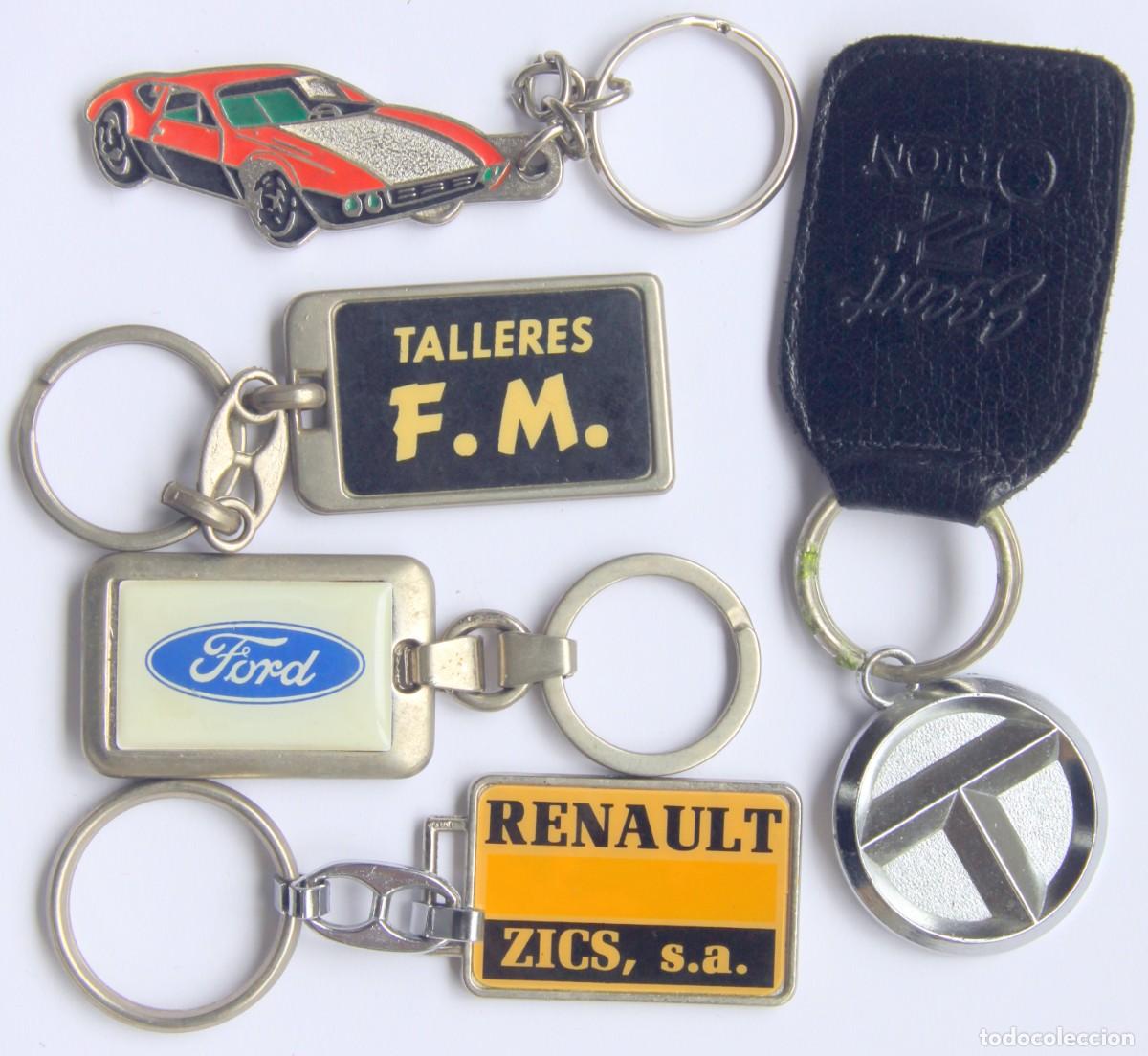 Coleccionismo de llaveros: LOTE 5 LLAVEROS CONCESIONARIOS/TALLERES BARCELONA, BADALONA, BAIX LLOBREGAT: FORD,RENAULT,TALBOT...