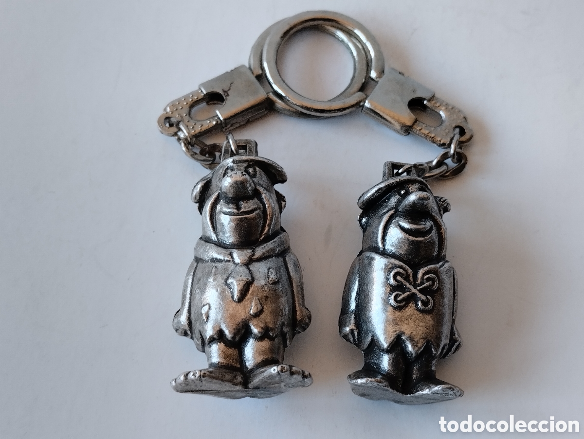 Coleccionismo de llaveros: LOTE DE 2 LLAVEROS LOS PICAPIEDRAS PEDRO Y PABLO (Muy Buena Conservacion)
