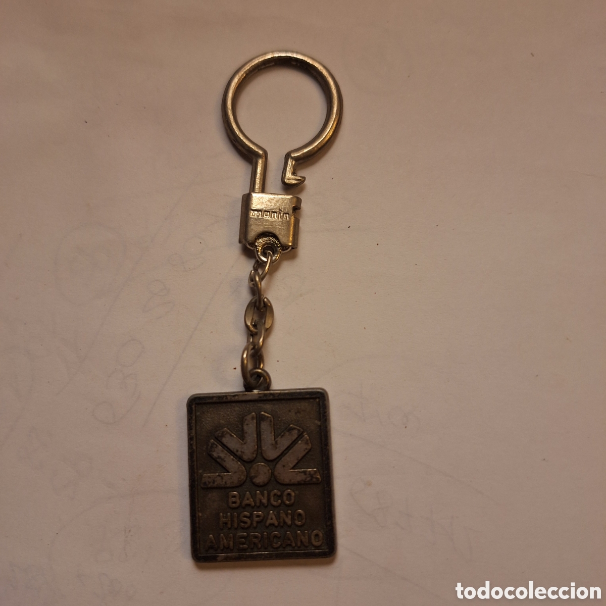 Colecionismo de porta-chaves: Llavero banco hispano americano