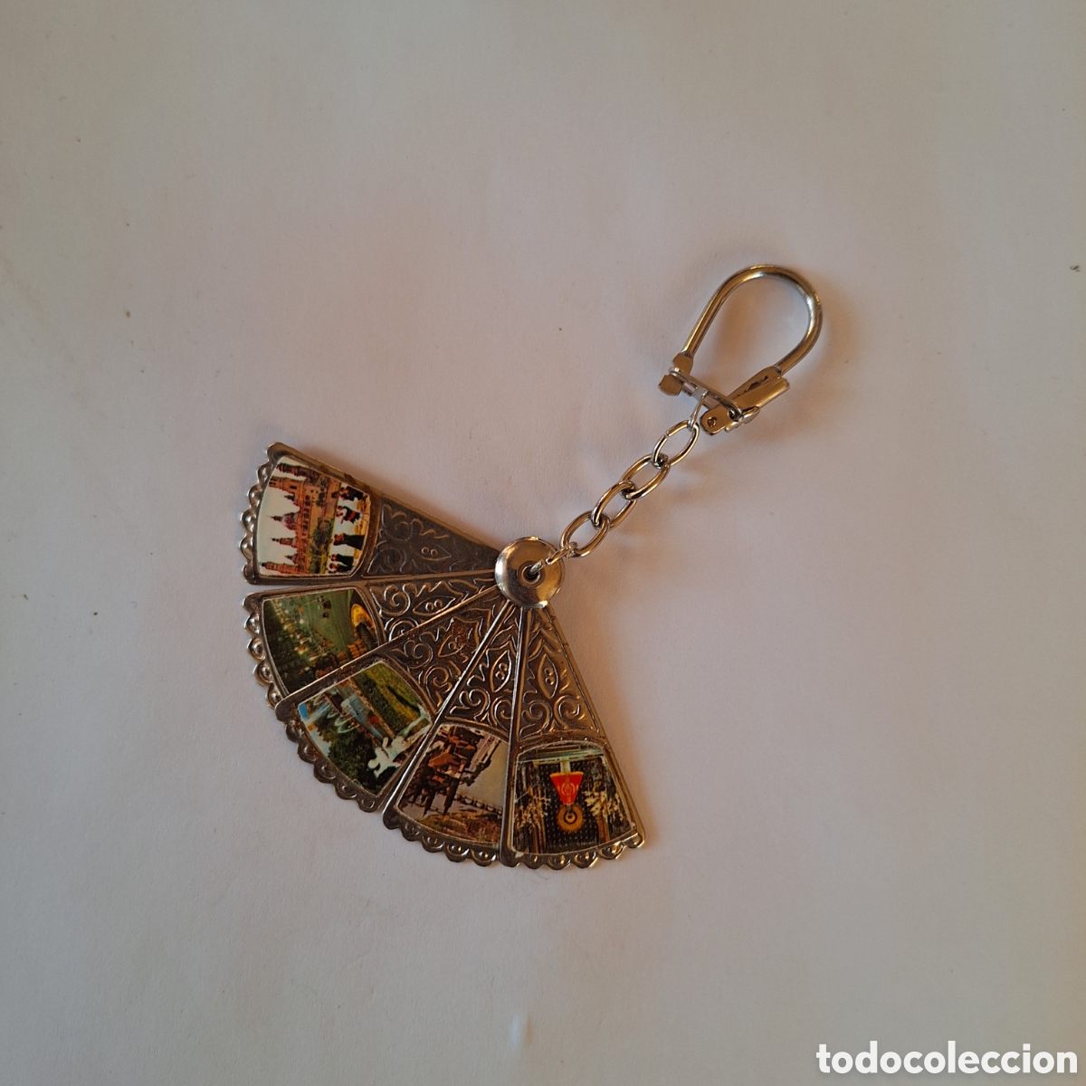 Coleccionismo de llaveros: Llavero abanico virgen del pilar Zaragoza