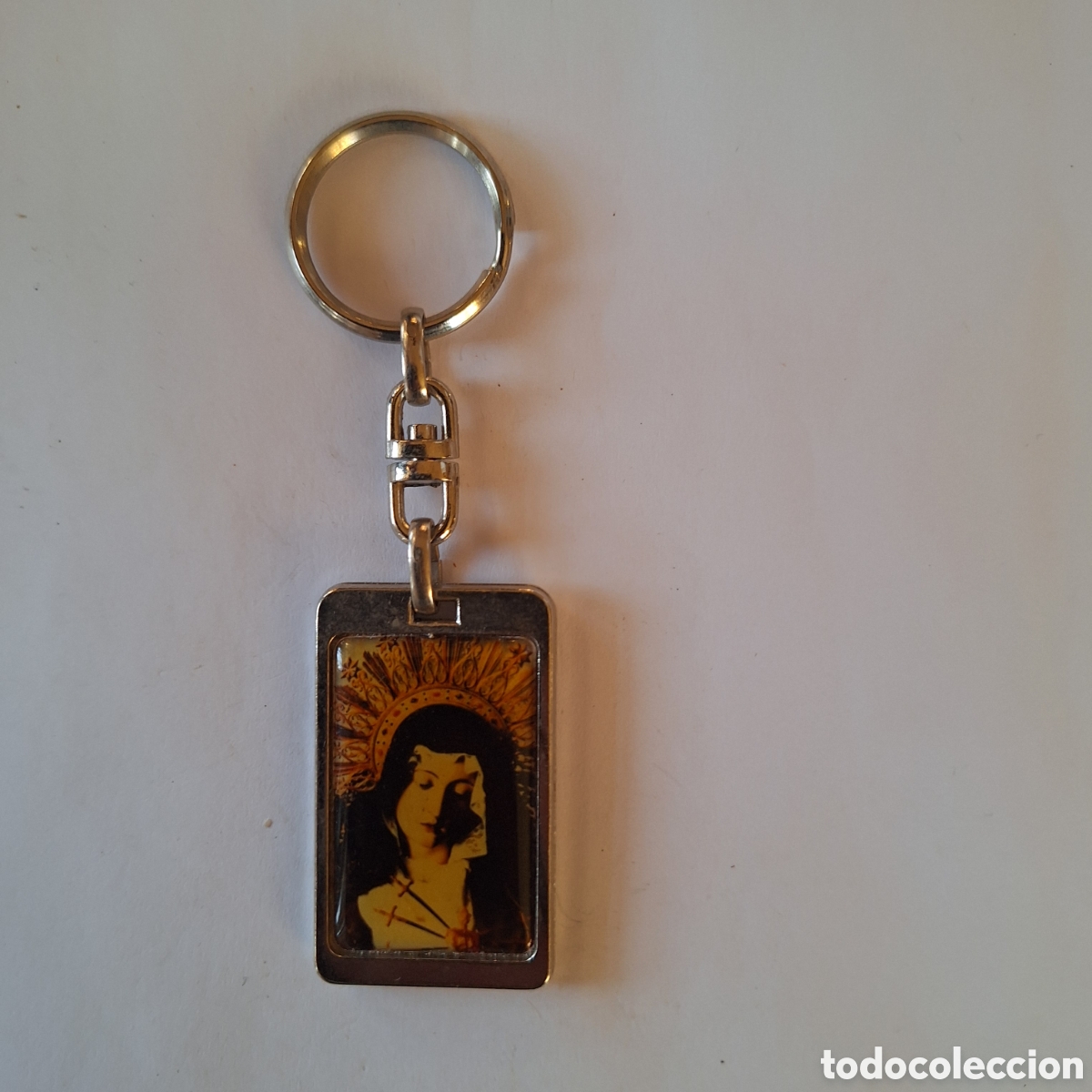 Colecionismo de porta-chaves: Llavero religioso morata de taju&ntilde;a