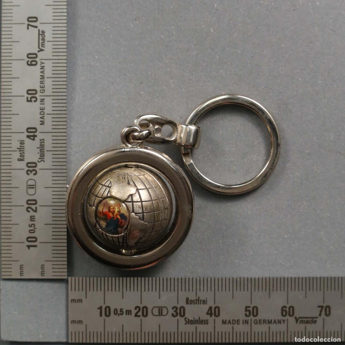 Collection of Keychains: LLAVERO. BOLA MUNDO. SAN CRISTOBAL