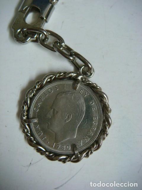 Coleccionismo de llaveros: LLAVERO MONEDA DE JUAN CARLOS I-5 PESETAS MUNDIAL 82 -(&)