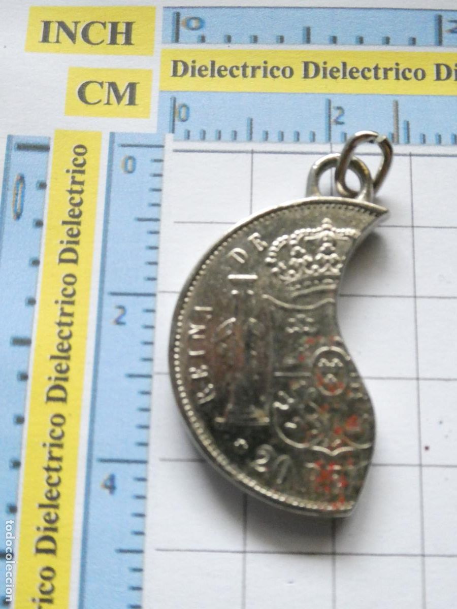 Coleccionismo de llaveros: LLAVERO DE NUMISM&Aacute;TICA. MONEDA MEDALLA 1855 20 REALES