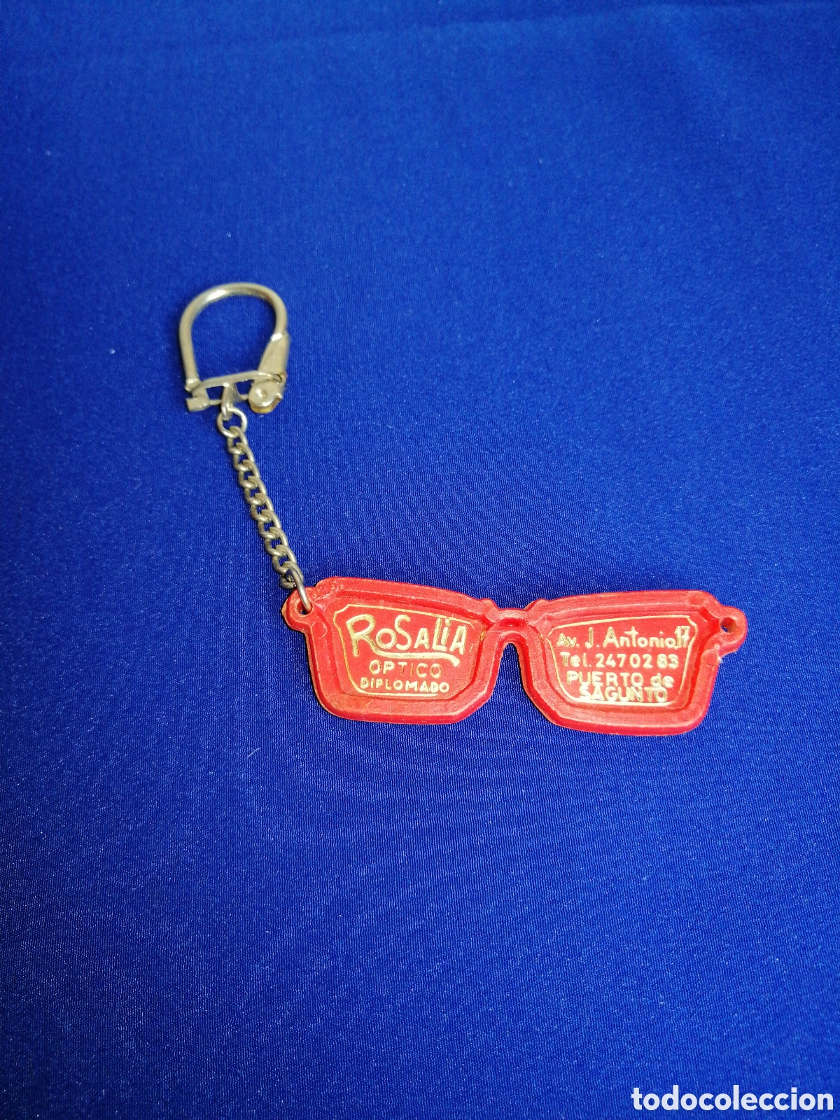 Collectionnisme de portes-cl&eacute;s: ROSAL&Iacute;A &Oacute;PTICO DIPLOMADO - PUERTO DE SAGUNTO (VALENCIA) LLAVERO PUBLICIDAD ANTIGUO