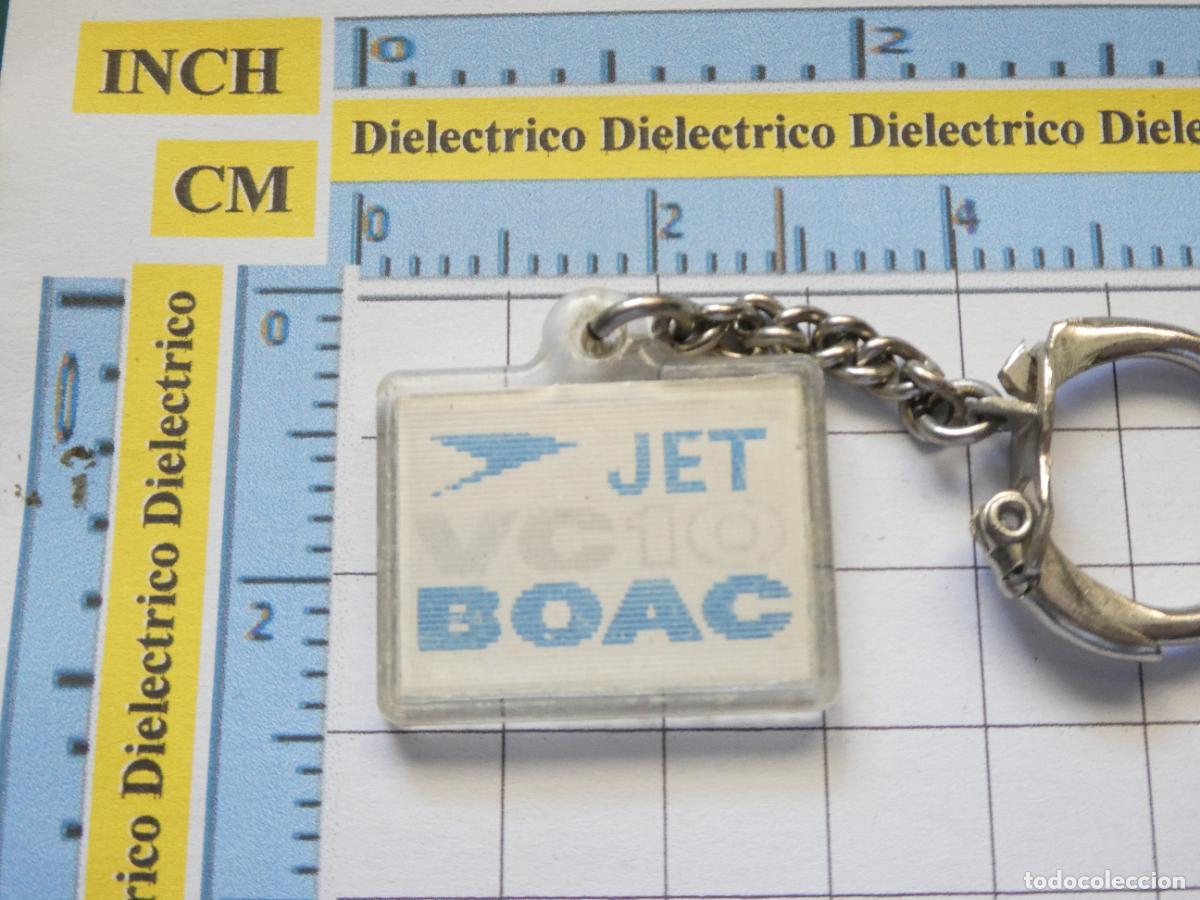 Coleccionismo de llaveros: LLAVERO DE AVIONES AEROL&Iacute;NEAS. JET BOAC VC10 ESTEREOSC&Oacute;PICO