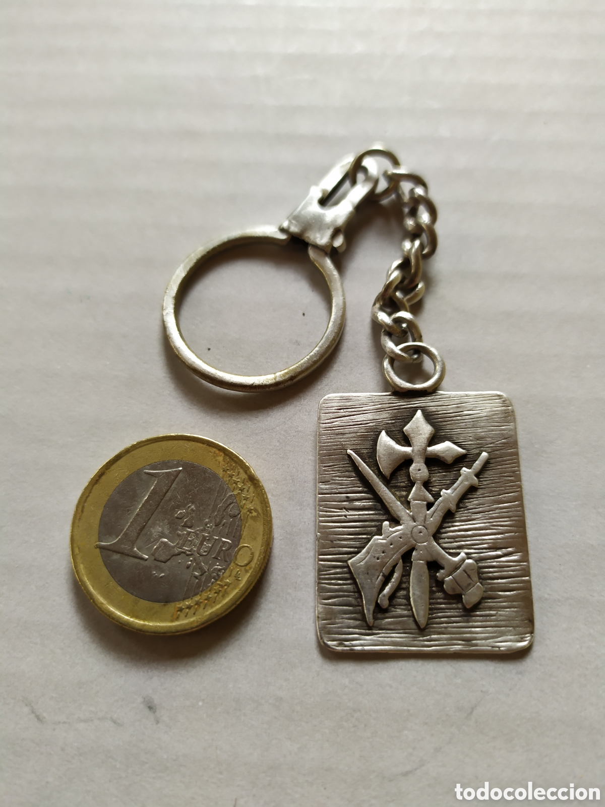 Coleccionismo de llaveros: Llavero de plata con emblema de la Legi&oacute;n 13 gr.