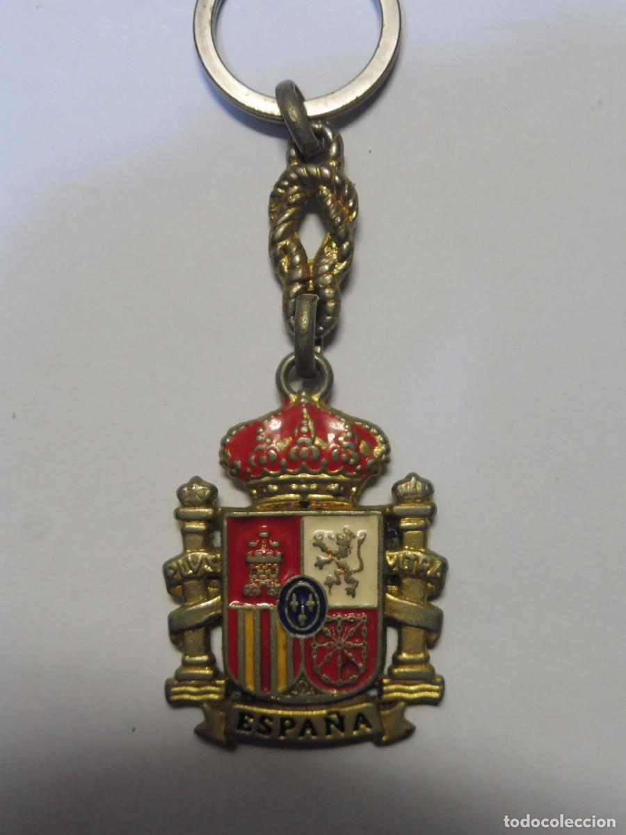 Coleccionismo de llaveros: 1 llavero antiguo bandera de espa&ntilde;a