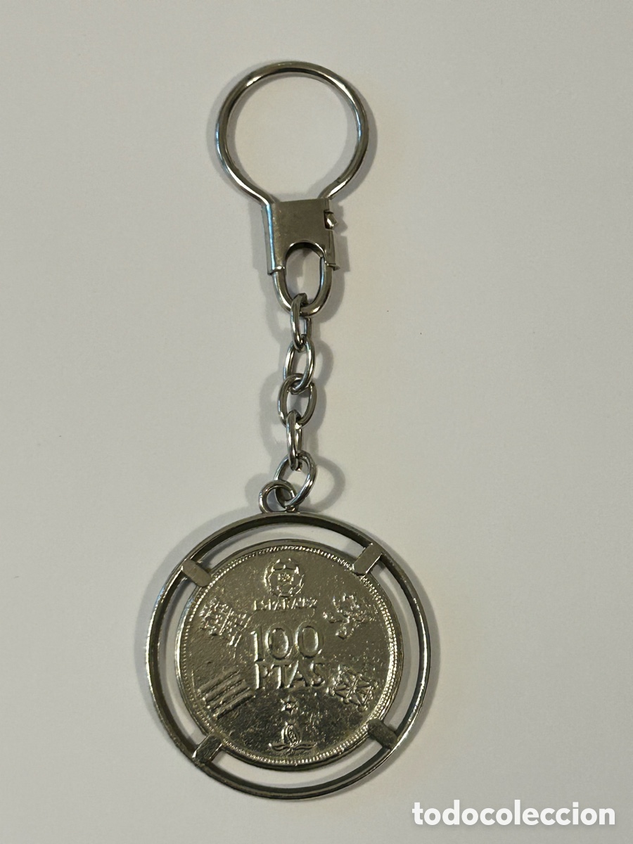Coleccionismo de llaveros: LLAVERO MONEDA 100 PESETAS