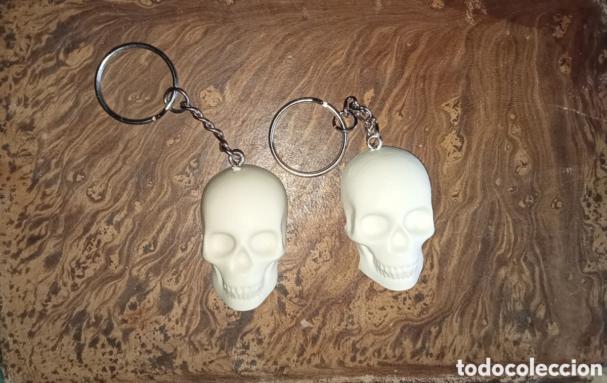Coleccionismo de llaveros: Llavero calavera resina - Foto 1