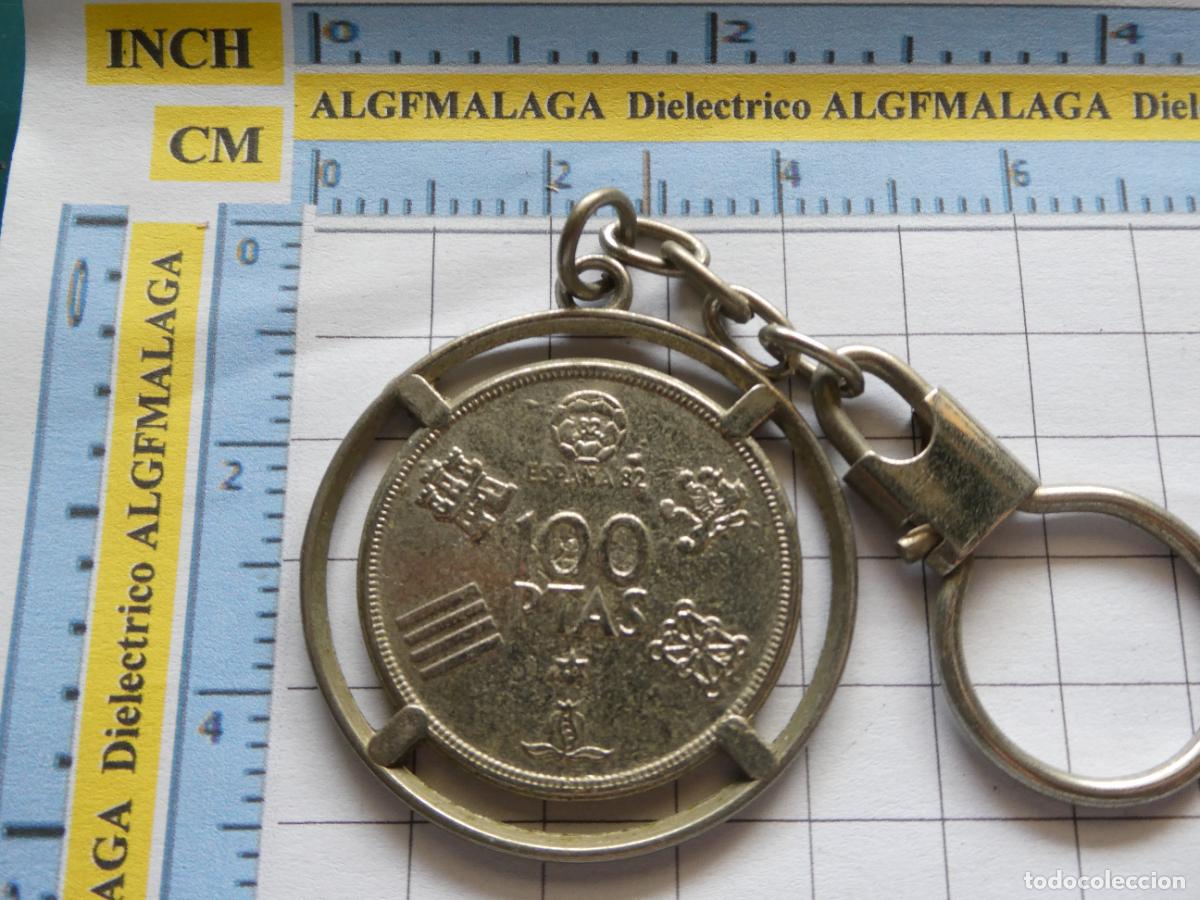 Coleccionismo de llaveros: LLAVERO DE DEPORTES. F&Uacute;TBOL. ESPA&Ntilde;A 82 1982 MUNDIAL COPA DEL MUNDO MEDALLA MONEDA 100 PESETAS