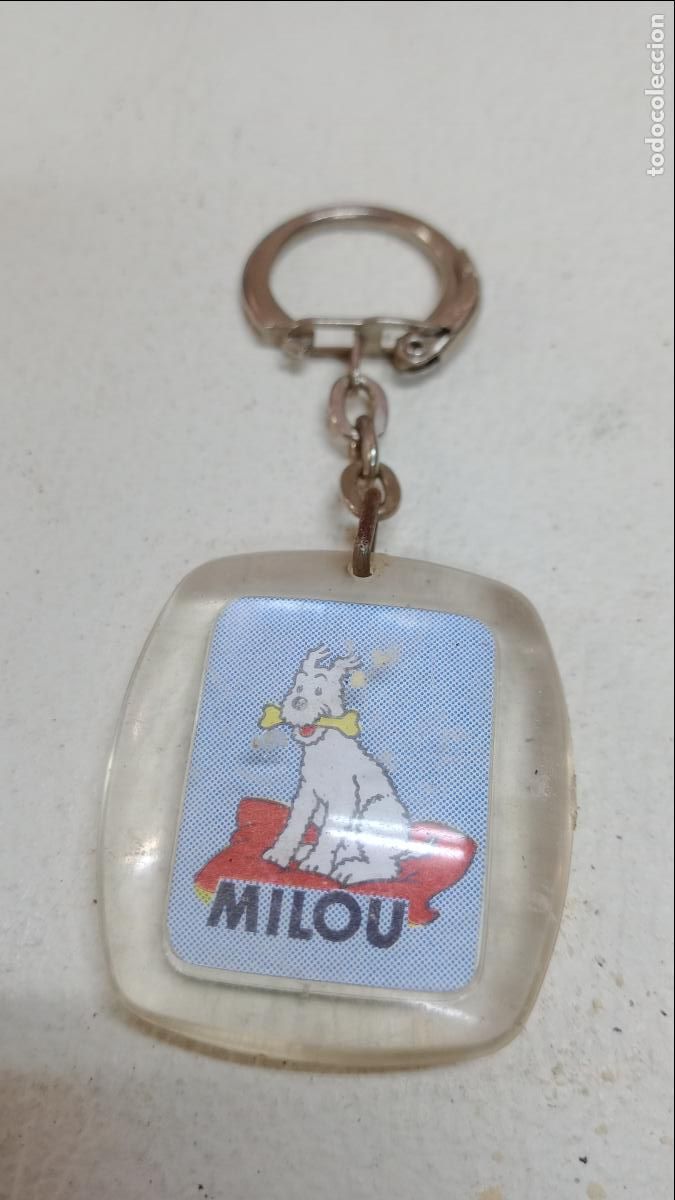 Coleccionismo de llaveros: ANTIGUO LLAVERO DE MILOU, MILU, JOURNAL TINTIN, PARIS FRANCIA, A&Ntilde;OS 60