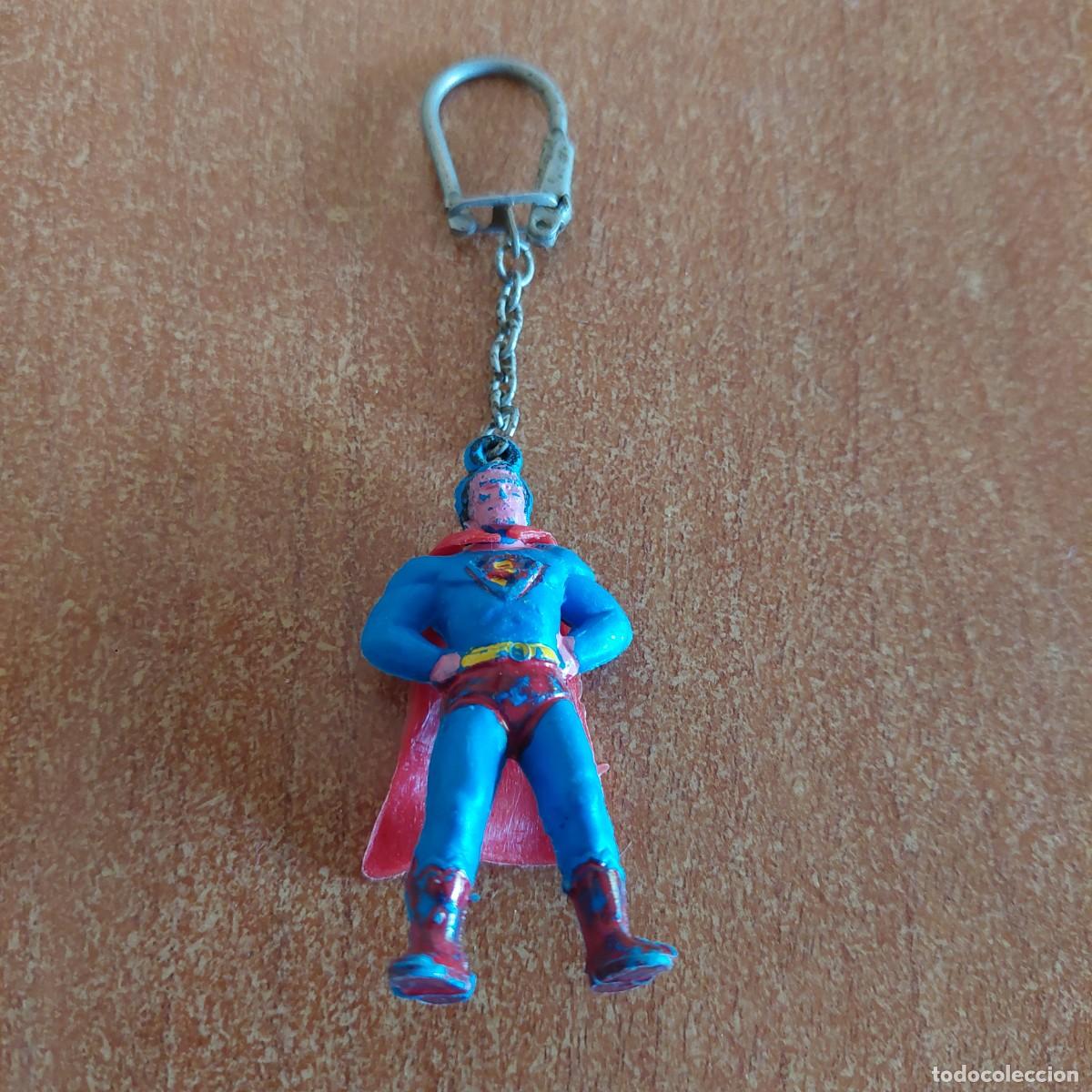 Coleccionismo de llaveros: Llavero figura superman pintado a mano a&ntilde;os 60