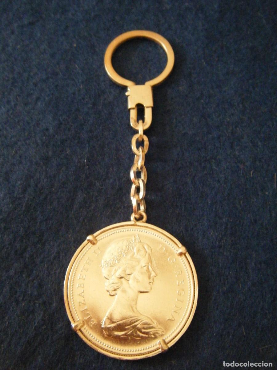 Coleccionismo de llaveros: LLAVERO DE PLATA CON D&Oacute;LAR DE CANADA, 1965 - Foto 1