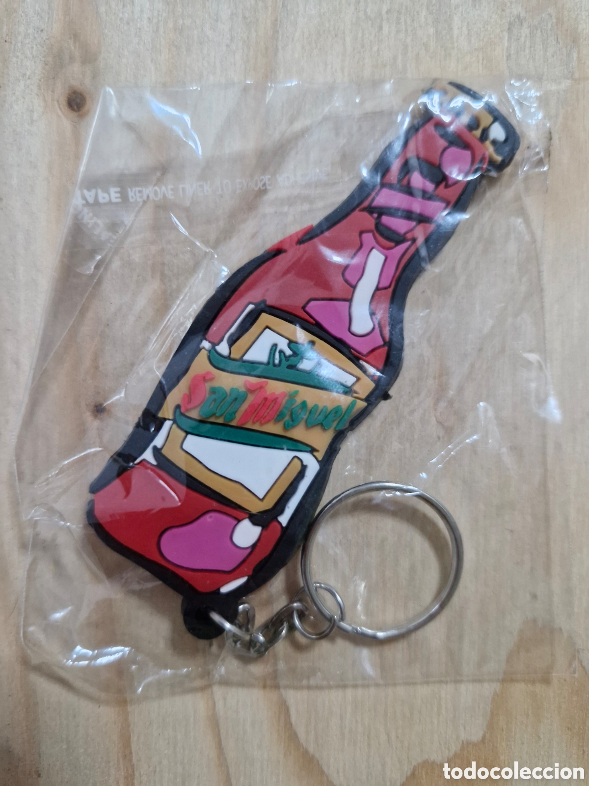 Coleccionismo de llaveros: LLAVERO BOTELLA SAN MIGUEL - Foto 1