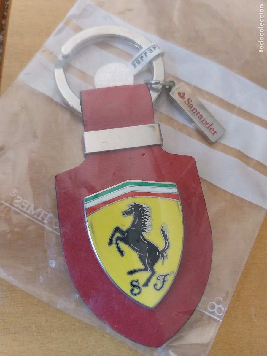 Coleccionismo de llaveros: FERRARI BANCO SANTANDER FORMULA UNO SIN USO LLAVERO PIEL PRECIOSO