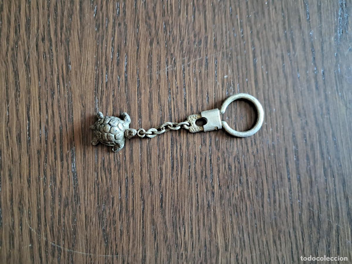 Coleccionismo de llaveros: llavero de metal de tortuga.