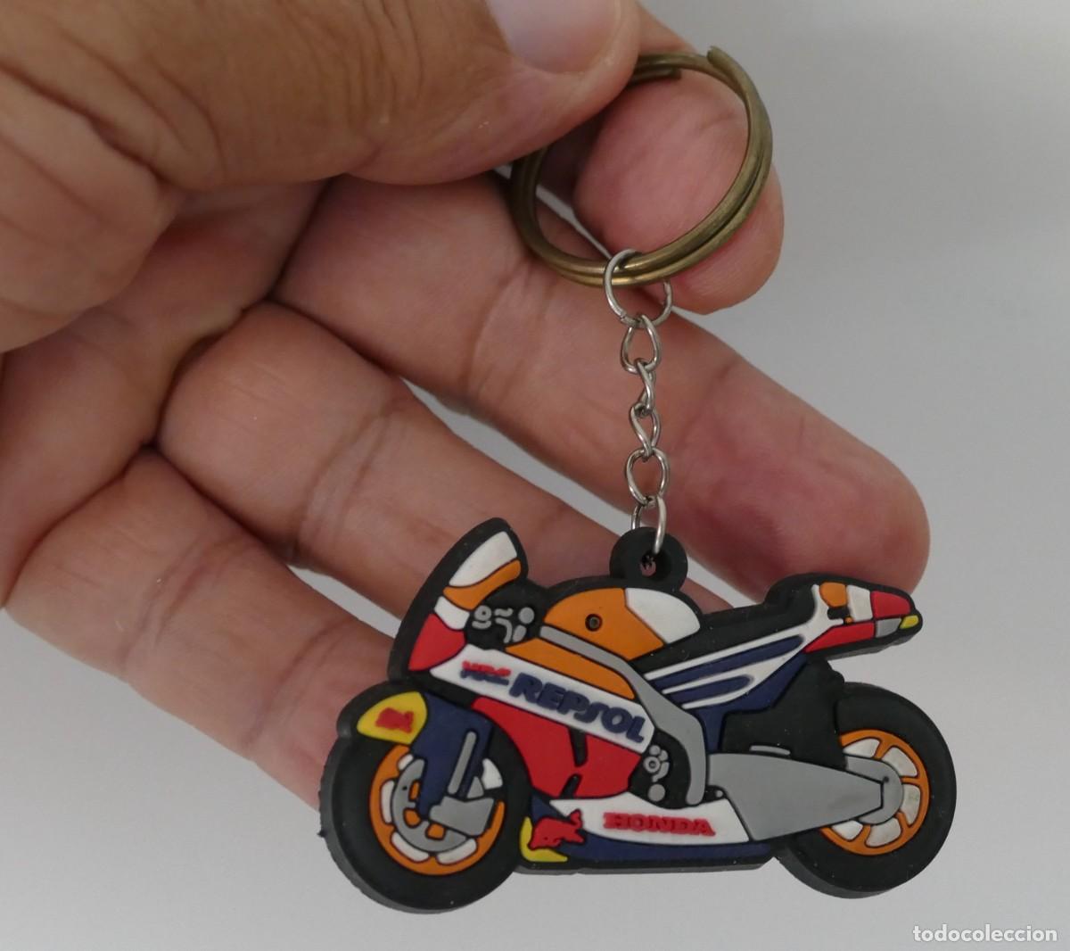 Coleccionismo de llaveros: LLAVERO DE MOTO HONDA, CON PROPAGANDA DE REPSOL