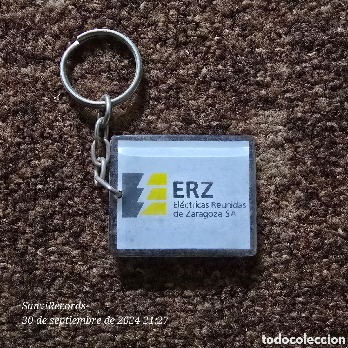 Sammlung von Schl&uuml;sselanh&auml;ngern: LLAVERO ERZ, EL&Eacute;CTRICAS REUNIDAS DE ZARAGOZA S.A.