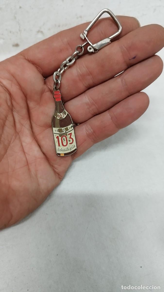 Coleccionismo de llaveros: Antiguo llavero publicidad ,brandy co&ntilde;ac 103.Botella
