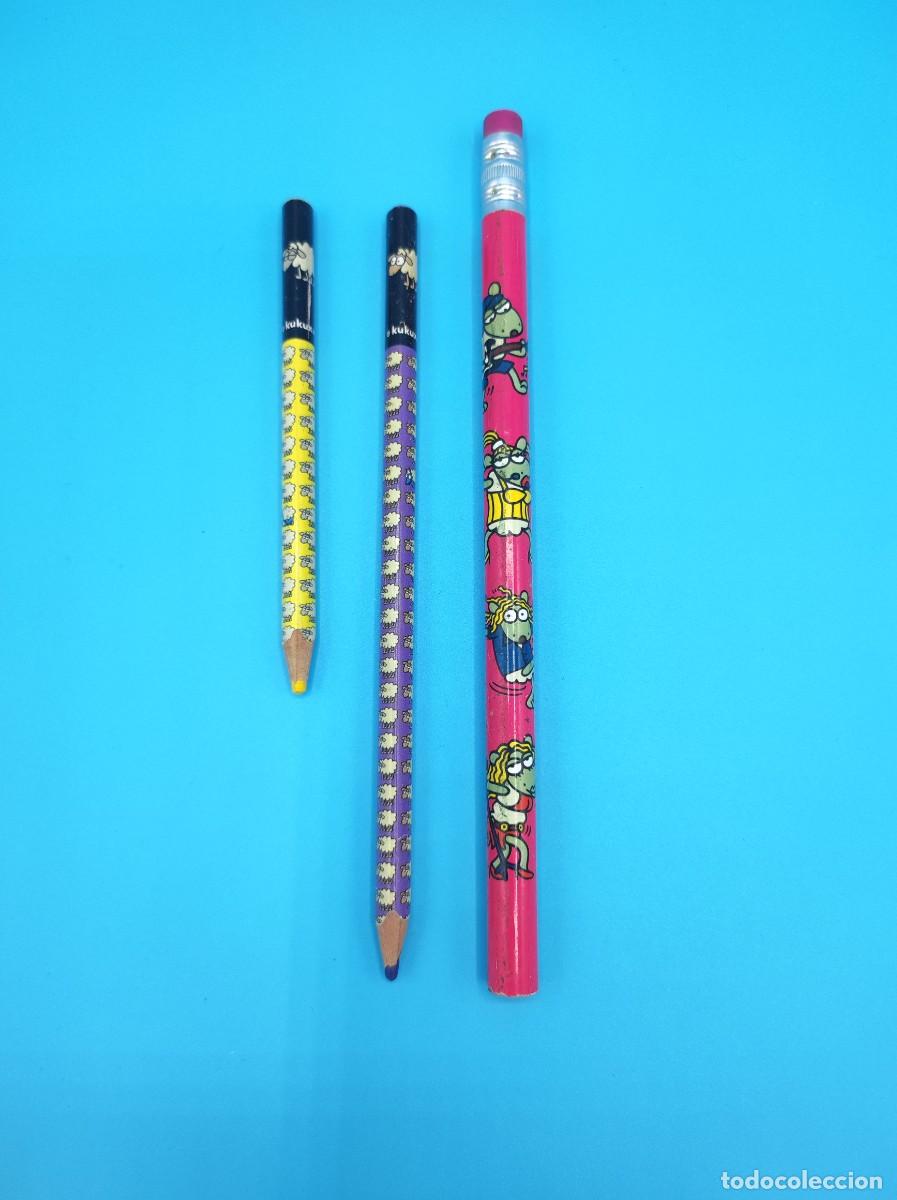 Coleccionismo de llaveros: Tres l&aacute;pices KUKUXUMUSU retro