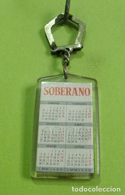 Coleccionismo de llaveros: Llavero Calendario 1969 Promocional Brandy Soberano - Bodegas Gonzalez Byass