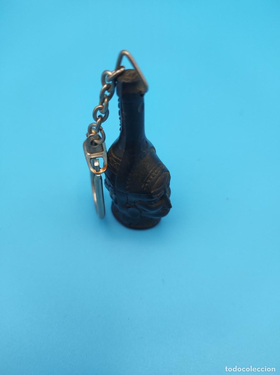 Sammlung von Schl&uuml;sselanh&auml;ngern: Llavero miniatura de botella LICOR MANCO CAPAC a&ntilde;os 80