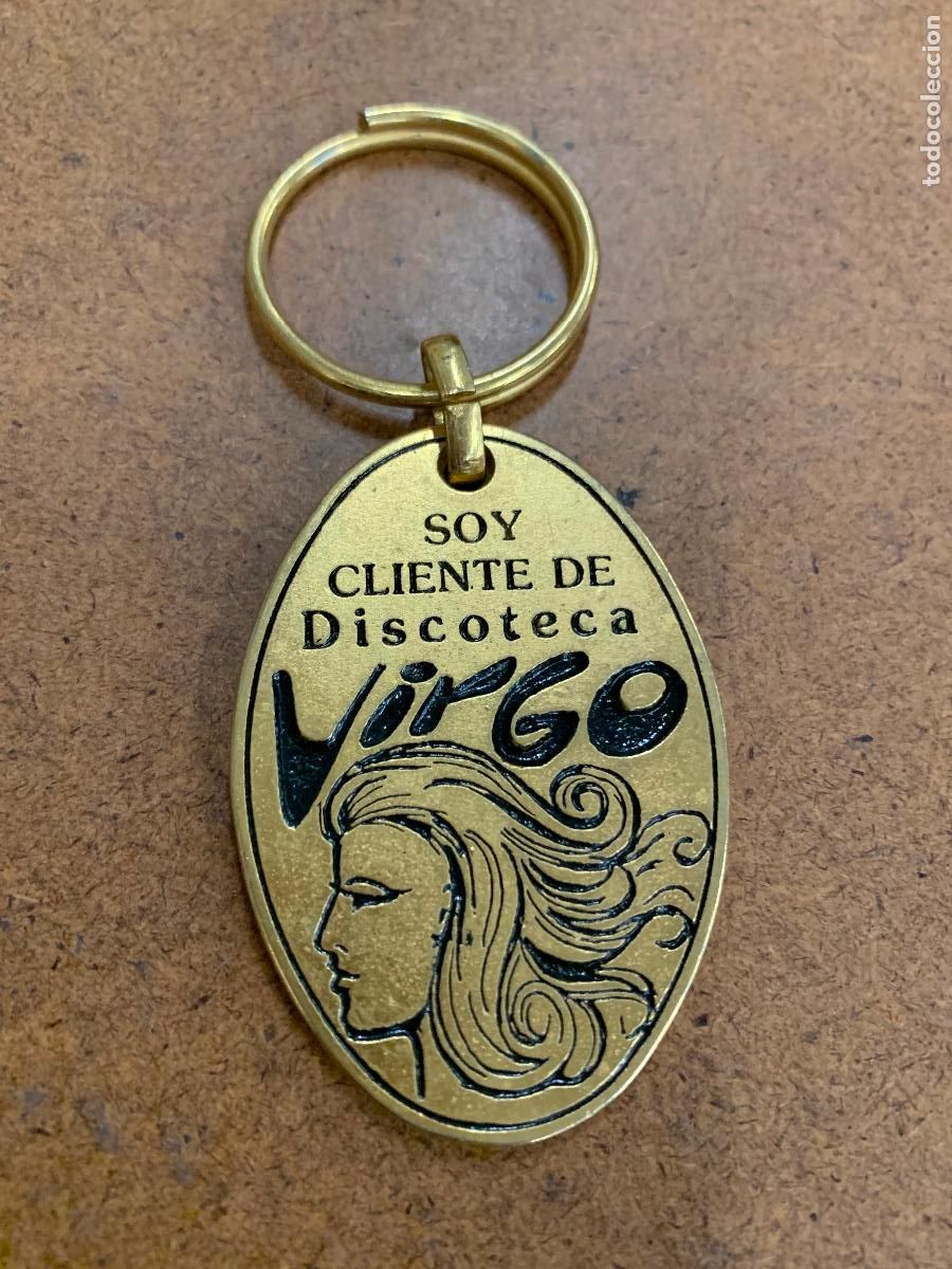 Coleccionismo de llaveros: DISCOTECA VIRGO Curioso llavero vintage.