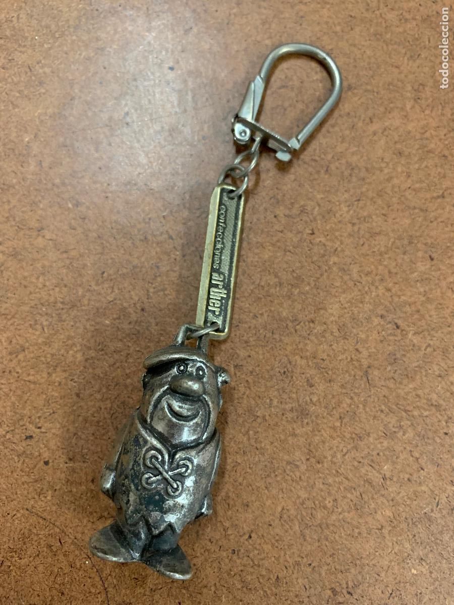 Coleccionismo de llaveros: Los PICAPIEDRA, FLINTSTONE . Curioso llavero vintage.