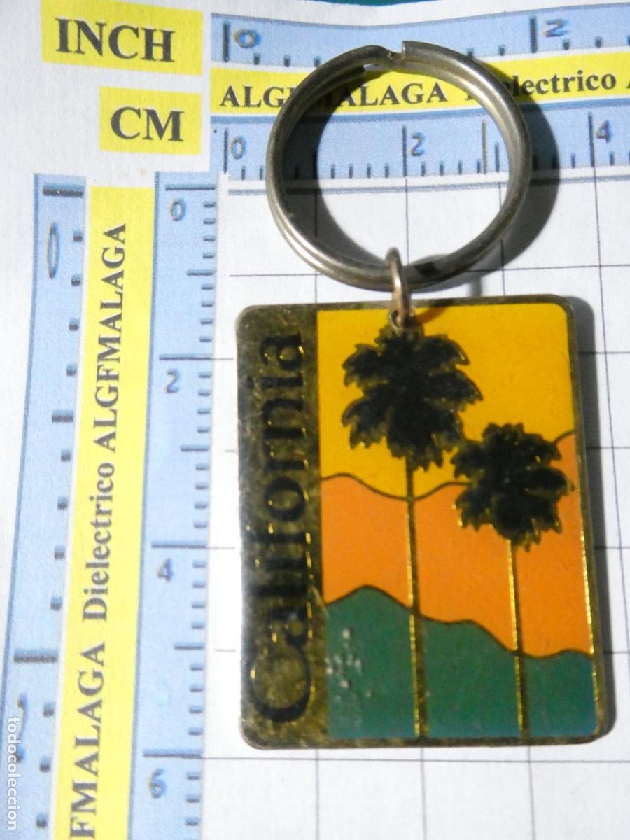 Sammlung von Schl&uuml;sselanh&auml;ngern: LLAVERO DE TURISMO. CALIFORNIA ESTADOS UNIDOS