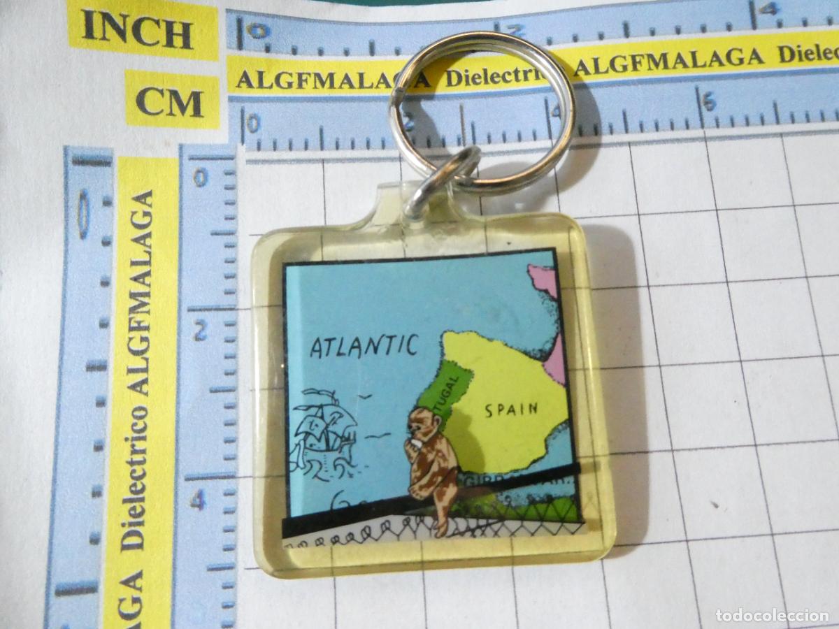 Collection of Keychains: LLAVERO DE TURISMO. GIBRALTAR ESTRECHO PE&Ntilde;&Oacute;N MONO