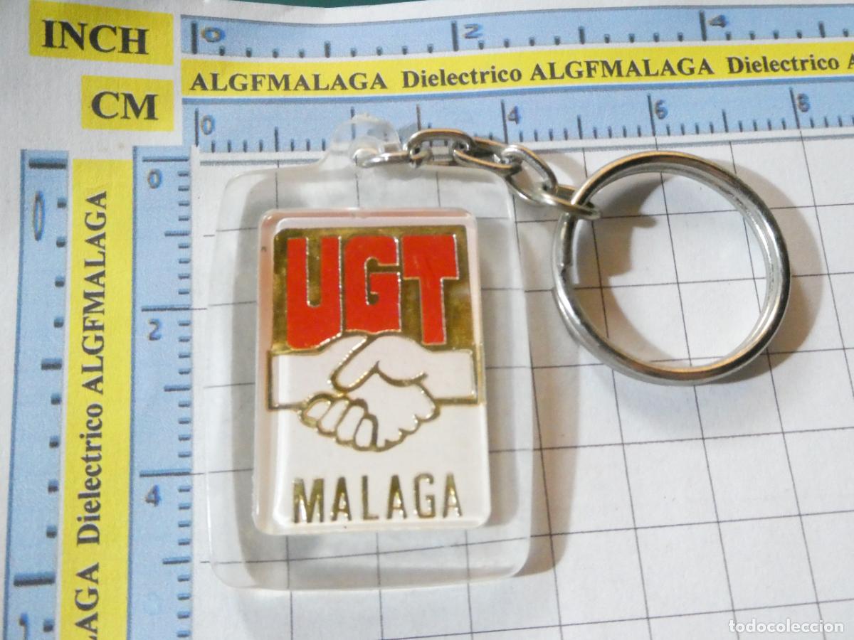 Sammlung von Schl&uuml;sselanh&auml;ngern: LLAVERO POL&Iacute;TICO SINDICAL. UGT FETE M&Aacute;LAGA