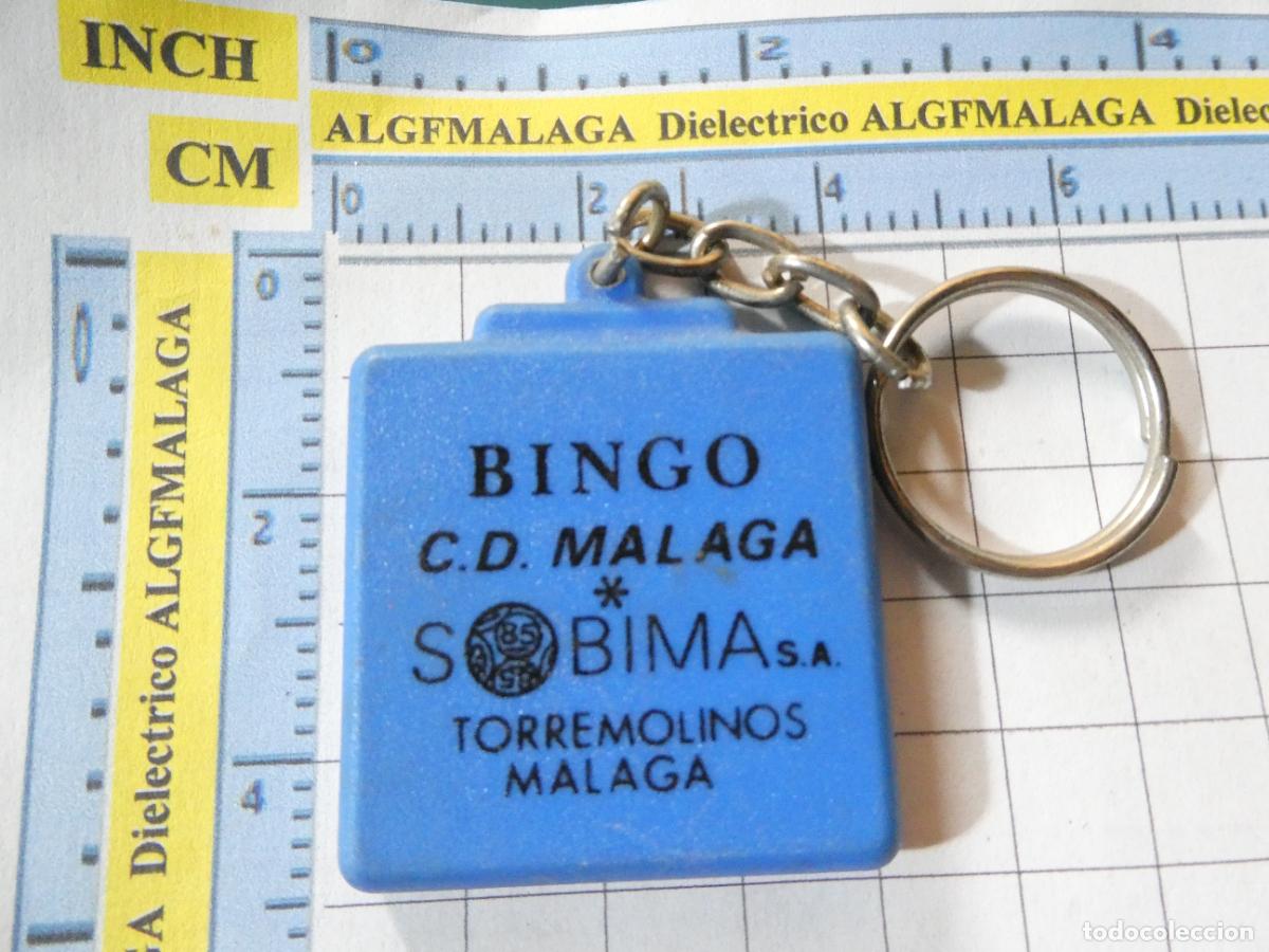 Sammlung von Schl&uuml;sselanh&auml;ngern: LLAVERO BINGO CLUB DEPORTIVO M&Aacute;LAGA. SOBIMA TORREMOLINOS M&Aacute;LAGA